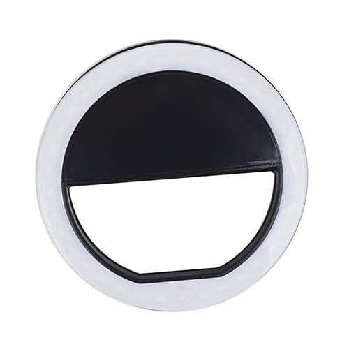 BEBEMOKO Selfie Ring Light for Phone Mode LED Fill Light Black Photography Light for Low Light Conditions for Medical and Forensic Photography