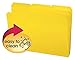 Smead Poly File Folder, 1/3-Cut Tab, Letter Size, Yellow, 24 Per Box (10504)