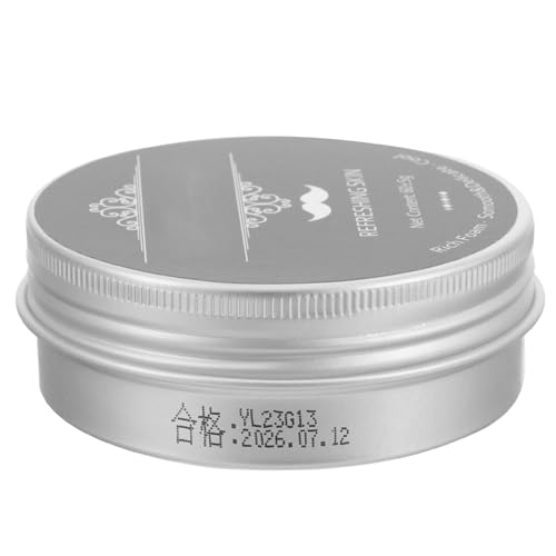 KICHOUSE Jabón de Afeitar para Hombre Menta Pastilla Portátil Barba Textura Fina y Suave Adecuado para Viajes y Afeitado Húmedo Cuidado Facial Masculino Eficaz y Refrescante