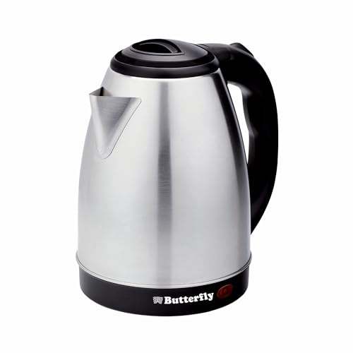 Image of Butterfly Evo Pro 1.8L Electric Kettle | 1350 W | 360 degree Swivel Power Base | Auto Shut Off | For Hot Water, Tea, Coffee, Noodles | Dry Boil Protection