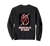 Photo Gallery funny horse lover citazione cavalli relax my brain equestrian felpa Photo Gallery funny horse lover citazione cavalli relax my brain equestrian felpa
