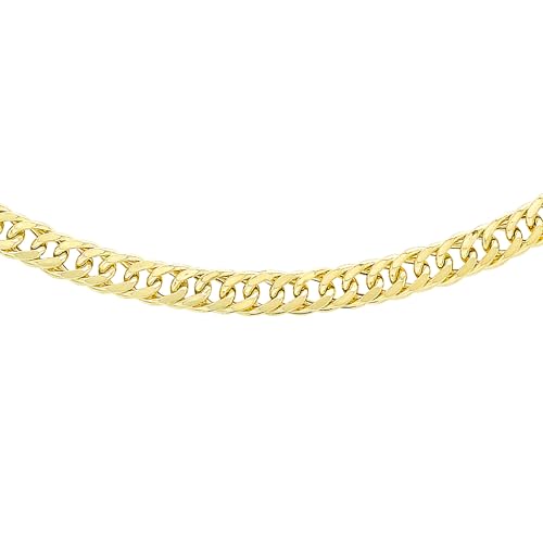 CARISSIMA Collar unisex con oro amarillo de 9K (375/1000), 51 cm