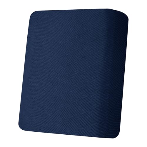 XINEAGE Large Couch Cushion Covers Seat Cushion Cover Thick Stretch Sofa Slipcovers 1 Piece Individual Couch Covers with Elastic Bottom(Single XL Seat Cushion/Backrest,Navy Blue)