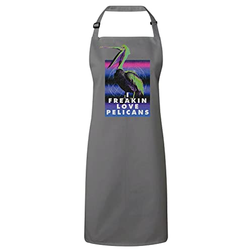Tablier pelican gris vintage pour animer vos barbecues entre amis
