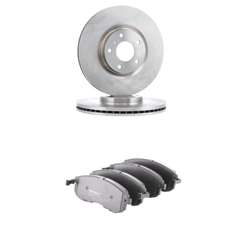 RIDEX Kit de discos de freno y pastillas 3405B3026 Eje delantero sin tornillos ventilación interna