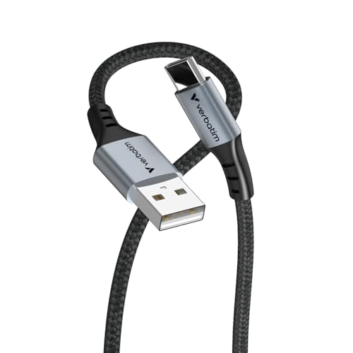 Verbatim de téléphone Portable Cordon [1x USB-A mâle - 1x USB-C® mâle] 1.2 m USB-C®, USB-A avec Fonction de rechargemen