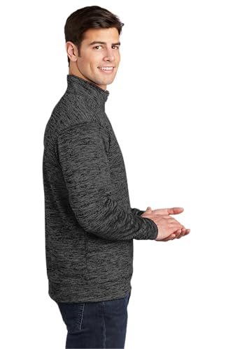 SPORT-TEK Unisex PosiCharge Electric Heather Fleece Quarter Zip Pullover2