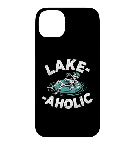 Lake-A-Holic - Funny Saying Lake House �m�x���e�B �o�P�[�V���� ���C�N �X�}�z�P�[�X iPhone 14 Plus �p