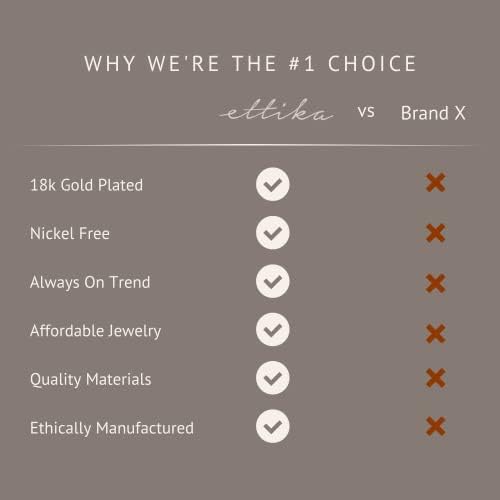 Ettika Ear Cuff. Earrings For Women. Ear Cuffs For Women Non Piercing, 18k Gold or Rhodium Plated Ear Cuff. Cuff Earrings4