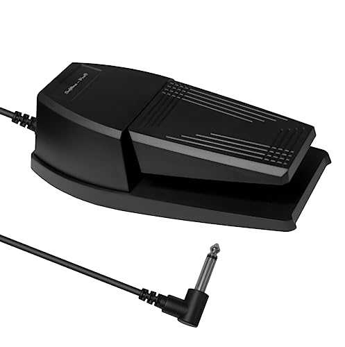Image of Softline Pro Universal Sustain Pedal for Keyboard, Damper Foot Switch Pedal, 1 /4 Inch Jack for Yamaha Casio Roland Korg Behringer Digital Pianos, Electronic Keyboards and Midi Keyboards, SP-139
