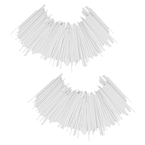 STOBAZA 200Pcs Lollipop Sticks for DIY Candy Making Decorative Cake Sticks Reusable Paper Sucker Sticks for Homemade Treats Smooth Surface Safe
