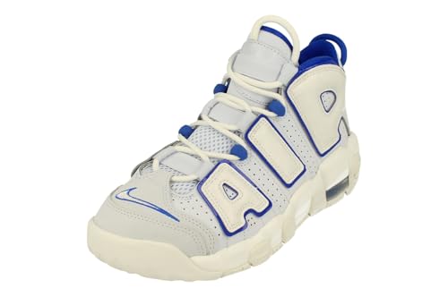 Nike Air More Uptempo GS Trainers FN4857 Sneakers Schuhe (UK 5 US 5.5Y EU 38, Summit White Racer Blue 100)