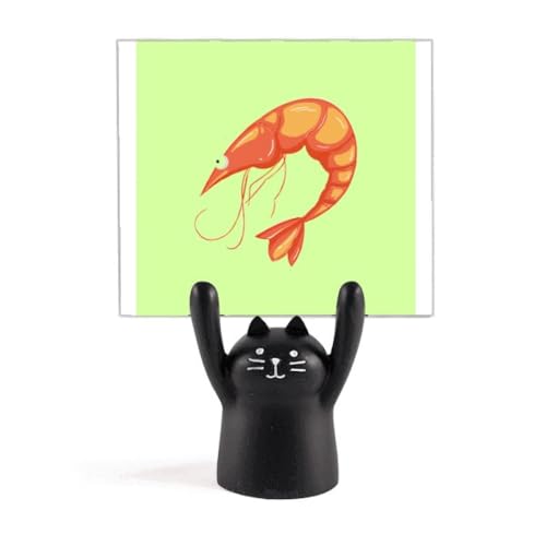 海老海老エビ カートゥーン黒猫スタンド型メモホルダー装飾