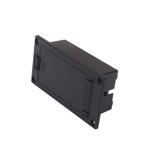Custodia Batteria per Chitarra e Bass Pickup Scatola Porta Pile Fili Accessorio Resistente per Musicali Montaggio Piatto Facile Sostituzione