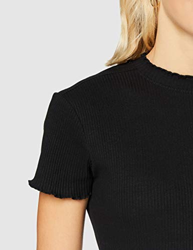 Urban Classics Ladies Rib Tee Dress Vestito, Nero