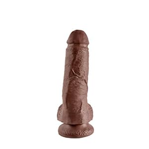 King Cock, Pipedream Dildo met zuignap, 19,4 cm lang, bruin, 1 stuk
