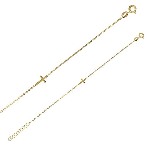 Bracelet croix argent doré GYPSY MARIA : un bijou hypoallergénique et durable