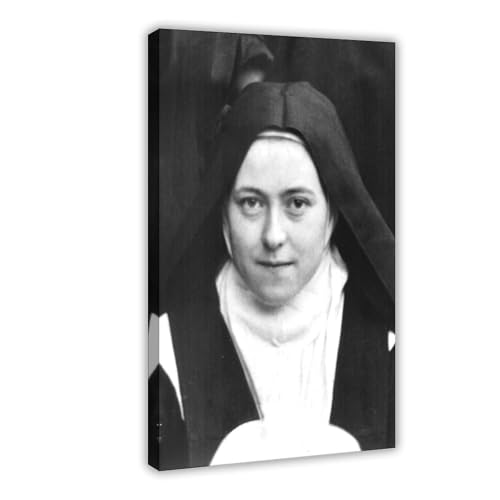 Portrait de Sainte Thérèse de Lisieux sur toile pour habiller un grand mur vide