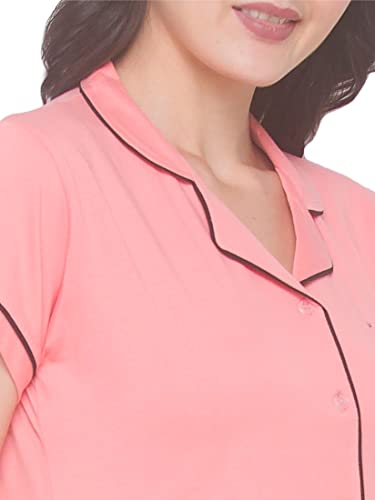 Image of AV2 Women's Cotton Polka Dots Night Suit Pajama Set