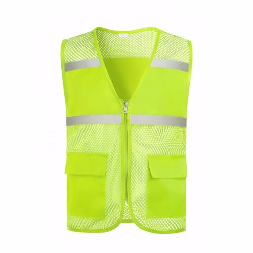 Mesh Work Vest Women Men High Visibility Reflective Safety Security Vest