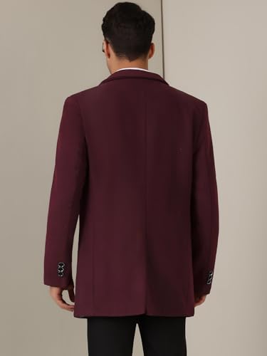 Lars Amadeus Winter Overcoat for Men's Trench Coat Slim Fit Business Long Coat3