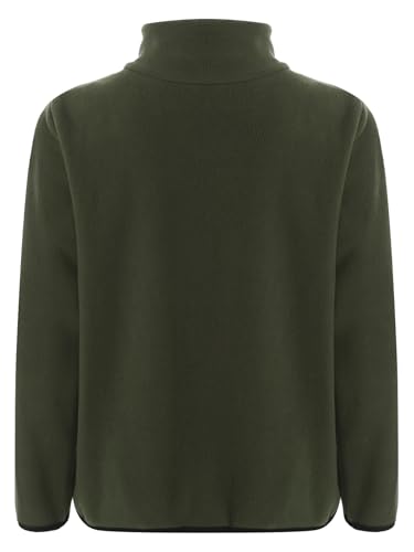 Kids Girls Fleece Jacket Long Sleeve Zipper Stand Collar Coat with Pocket Winter Outerwear2