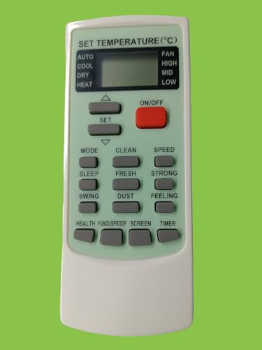 Image of Sanavya Compatible with Voltas AC Remote Original YKR-H /002E Model Suitable for 1 | 1.5 | 2 ton45 Model - Match Exactly to Replicate Genuine Remote Function Voltas Remote 45 YKR-H /002E