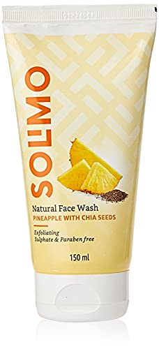 Amazon Brand – Solimo Pineapple Face Wash with Chia Seed, 150ml Amazon Brand – Solimo Pineapple Face Wash with Chia Seed, 150ml