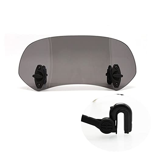 Pare-Brise Moto Moto Réglable Pare-Vent Spoiler Déflecteur d'air Pare-Brise Moto Réglable Moto Pare-Brise (Couleur : E)