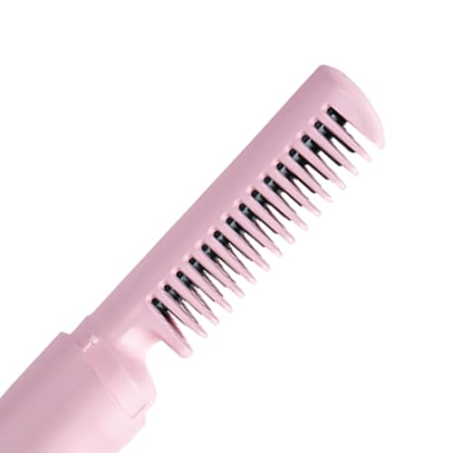 Plancha para el cabello harayaa con calentamiento rápido y carga USB, ideal para mujeres y niñas, color rosa miniatura 3