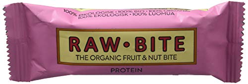 Raw Bite - Barrita Ecológica De Proteínas, Paquete De 12 X 50 G, Total: 600 G