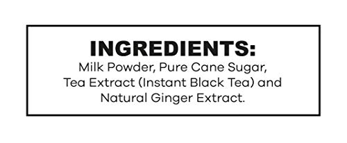 QuikTea Ginger Chai Tea Latte - 20 Count (2 Boxes of 10 Each) - Packaging May Vary - All Natural Preservative Free Authentic Chai from Assam & Darjeeling