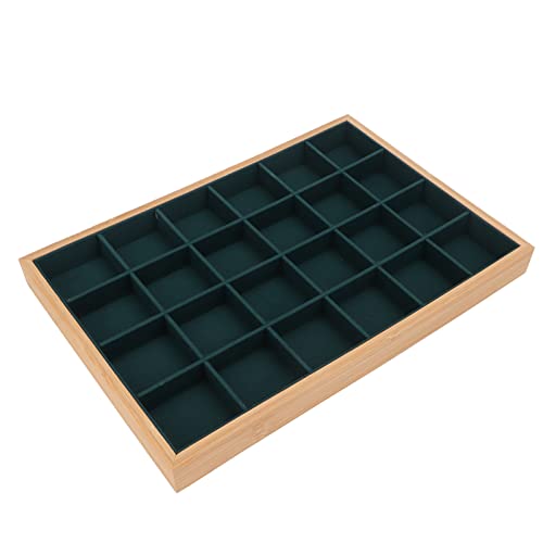 UUNPODDO Bandeja de joyería de 24 rejillas,...