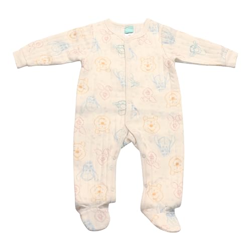 Magic Threadz Disney Clothes Baby Boys 2-Pack Quilted Footed Coveralls Mickey Mouse, Winnie the Pooh and Dumbo (0/3M-6/9M)2