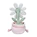Lambs & Ivy Daisy Dreams Poseable Flower Pot Plush Stuffed Animal Toy - 11 Inch