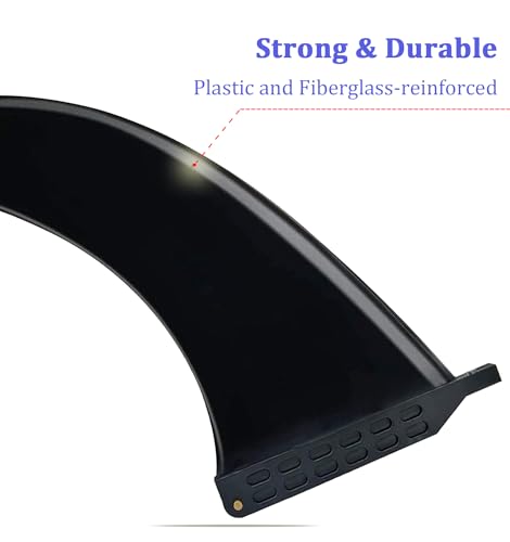 SDKDZKG 9'' SUP Single Center Fin, Fiberglass Reinforeced Nylon SUP Replacement Fins, Free No Tool Fin Screw - Image 2