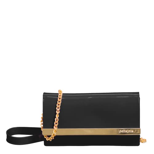 Bolsa Pequena Long Wallet Preta Pj10643 Petite Jolie Nova