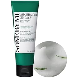 SOME BY MI AHA BHA PHA 30 Days Miracle Acne Clear Foam – 3.38oz, 100ml – Korean Acne Face Wash for Smooth & Clear Skin – Salicylic Acid Cleanser for Exfoliation & Sebum Control – Korean Skin Care