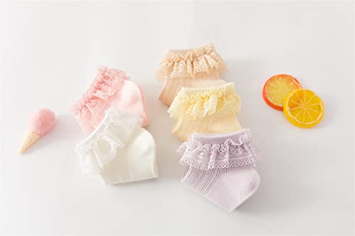 Image of Toddler Baby Girls Boys Socks Animal Pattern Children Ankle Cotton Socks 5 Pairs