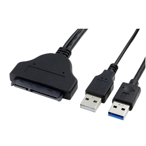 Cable adaptador USB 3.0 a SATA 22 pines para disco duro miniatura 6