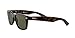 Ray-Ban Unisex RB2132 New Wayfarer Polarized Square Sunglasses, Tortoise/Polarized Green, 55 mm