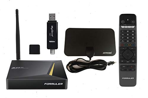 Formuler Z8 Pro 5G + USB ATSC HDTV Tuner + Indoor Antenna