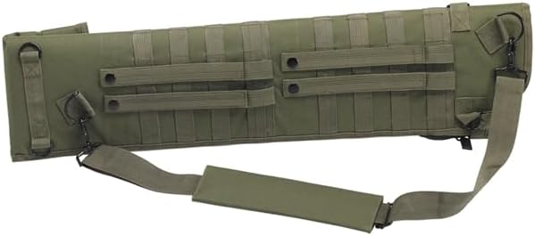 US PeaceKeeper Products P13135 - Shotgun Scabbard (34.5" X 7.5")- Heavy Duty Fabric - Ambidextrous - Removable Strap - Adjustable - OD Green