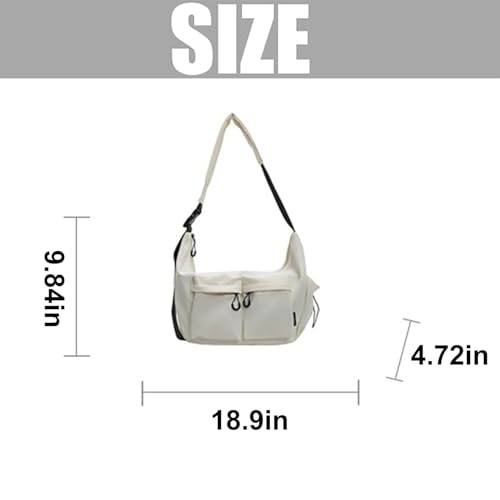Retro Waterproof Canvas Messenger Bag | Casual Daily Use with Multiple Pockets -New Large Capacity Crossbody Shoulder Bag3