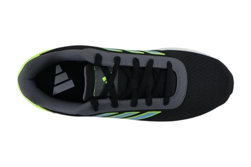 Image of adidas Air-Glowrun Men's Running Shoes - CBLACK /LUCLEM /CLBLUE | Lightweight & Cushioned Sports Shoes(Core Black /Lucid Lemon /Cloud Blue)
