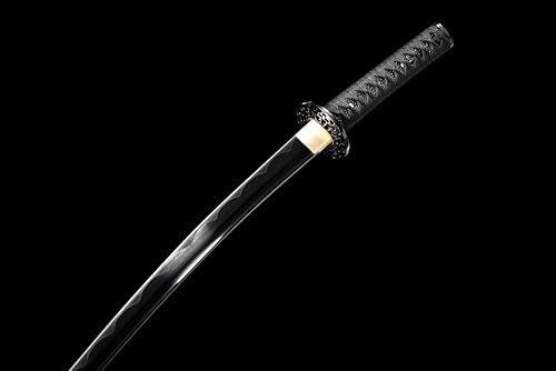 Jihpen Sword Pure Handmade Samurai Sword, 9260 Spring Steel, 41.31.21 Inches, Full Tang Sword Set thumb #3