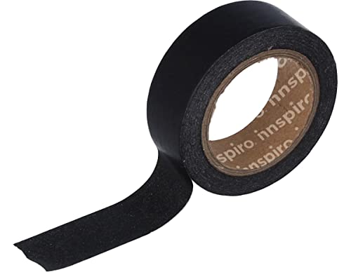 Ruban masking tape Washi noir 15 mm.x10 m série lisse de base