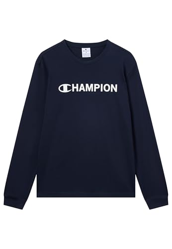 T-shirt à manches longues Champion bleu XXL de qualité supérieure et graphique