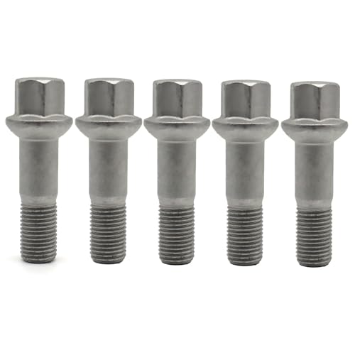 Tornillos de rueda Benz ML y R solucione vibraciones con 5 pernos plateados coche