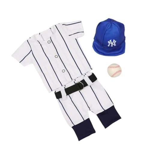 Image of DVOTINST Newborn Photo Props for Baby Baseball Rugby Fireman Outfits Set Cosplay Photography Clothes
